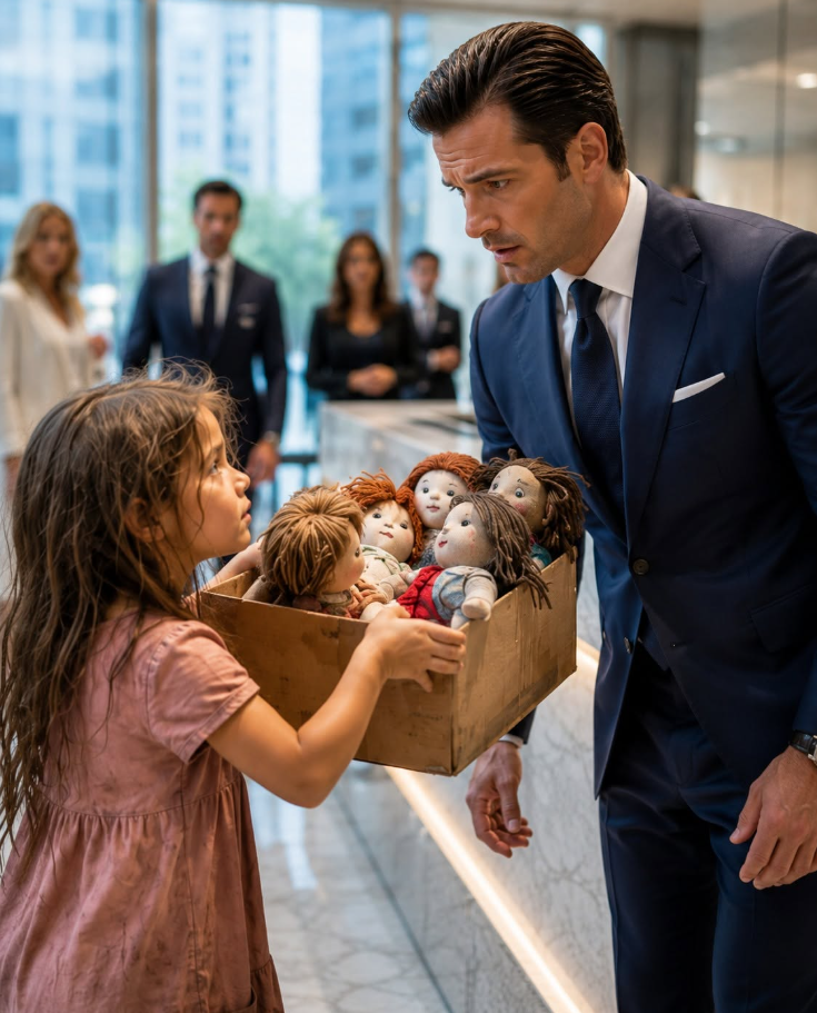 27.POOR GIRL SELLS DOLLS FOR MEDICINE — A BILLIONAIRE OVERHEARS AND STUNS EVERYONE