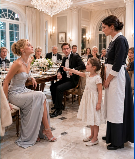 The Billionaire’s Fiancée Mocked the Maid at Dinner Until Her Little Girl Stood Up and Made the Whole Room Ashamed