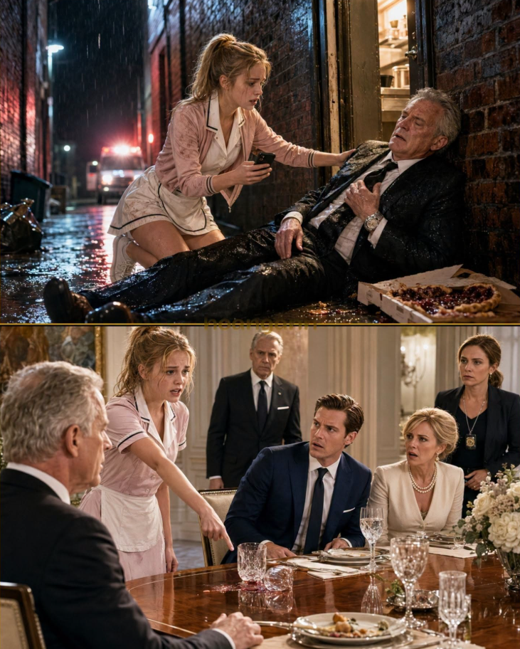 The Billionaire Boss’s Family Called Her an Alley Girl—Until the Waitress Who Told Him to Breathe Exposed the Drink They Served at His Own Table