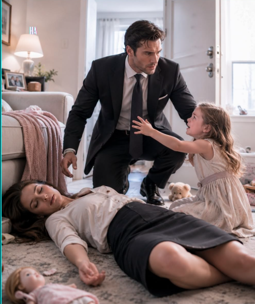 57.The mafia boss called his secretary to fire her until her little girl said Mommy can’t get up