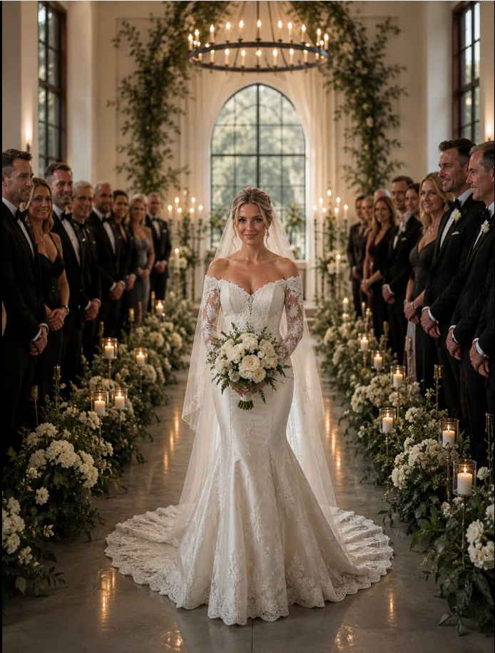 “Walk yourself,” my mother laughed. “I guess that’s what happens when you marry a nobody.” So I did. I tightened my grip around my bouquet and walked down the aisle alone, listening to my parents whisper about how “tiny” and “humiliating” my wedding was. They had no idea who was seated in those rows. When the doors opened and the mayor rose to his feet, followed by a senator and my superintendent, my parents finally stopped laughing—and understood exactly who their “nobody” actually was.....