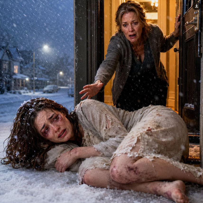 I opened the door at 4 a.m. and found my daughter barefoot in the snow, shivering so much she could barely speak. “Mommy,” she whispered, “my husband locked me out…and he said nobody would believe me.” I should have protected her sooner. I should have seen through Beckett’s perfect smile. But as I held her, I realized tonight wasn’t the end of his cruelty—it was the beginning of his punishment.