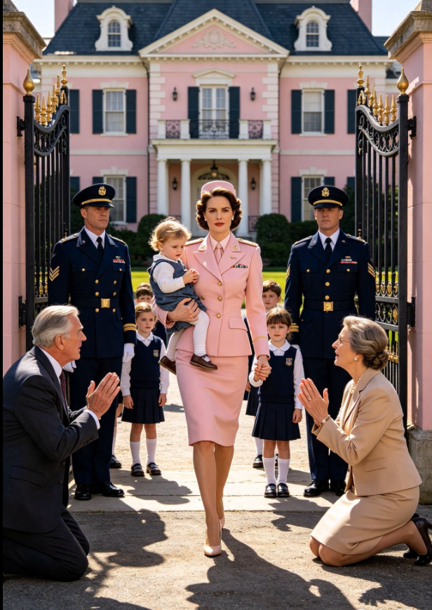 My Father-in-Law Threw Me and My Six Children Into a Freezing Storm, Saying Only “Real Family” Deserved His Mansion—He Thought I Was His Late Son’s Helpless Widow, Until My Military Convoy Arrived and the Deed Proved He Had Been Living in My House