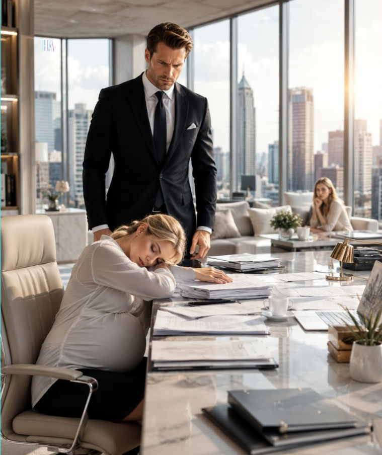 He Came to Fire His Pregnant Secretary for Sleeping at Her Desk and Found the Secret That Made Him Burn Down His Own Empire