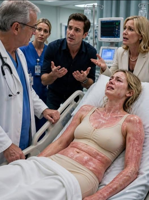 My Mother-in-Law Threw Scalding Oil Over Me Because Dinner Wasn't Ready When Her Son Walked Through the Door. The Pain Was So Intense I Collapsed Before I Could Even Cry Out. At the Hospital, My Husband Smiled at the Doctor and Said, “She's Always Been Careless. She Accidentally Poured Hot Soup on Herself.” I Stayed Silent Behind the Curtain Until the Doctor Leaned Close and Whispered, “That's Interesting... Because Those Burns Weren't Caused by an Accident, and the Police Are Waiting Downstairs.”