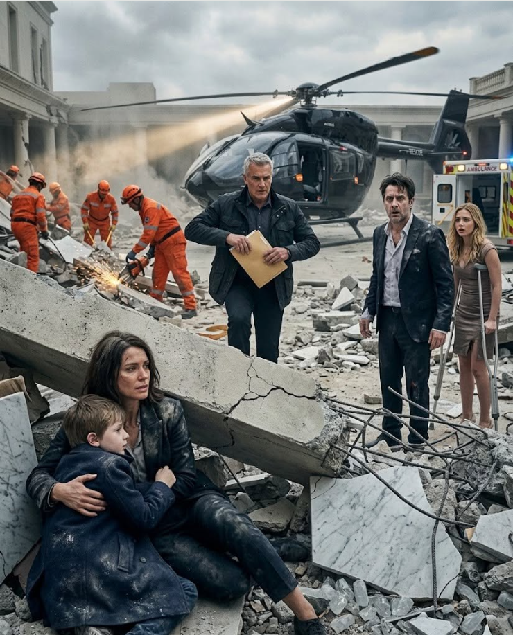 My husband left our feverish seven-year-old son trapped beneath earthquake rubble so he could carry his secretary’s sprained ankle to the ambulance.