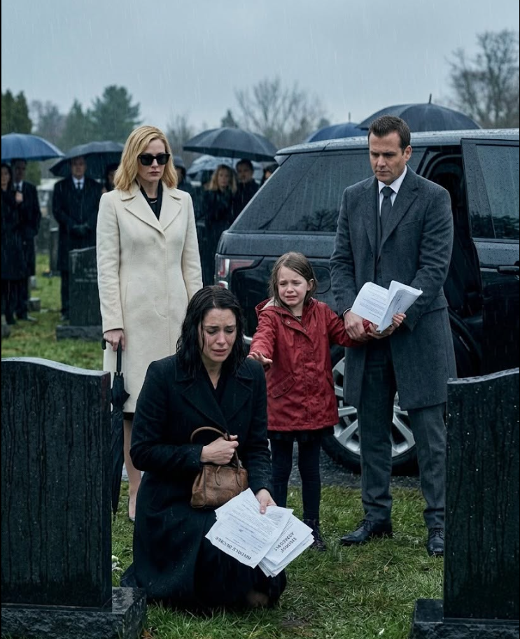 My husband shoved divorce papers into my hand at my parents’ funeral and said, "Sign them. You have no one left to protect you now."