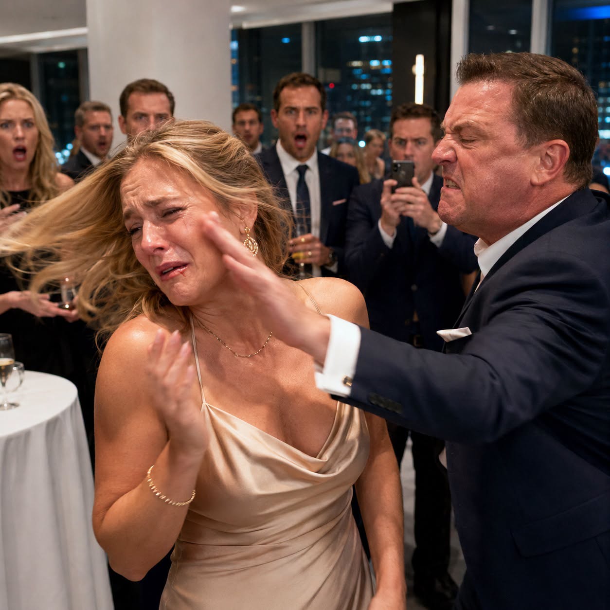 My husband thought it was funny that I slapped him in the mouth in front of his colleagues after I made a harmless joke.