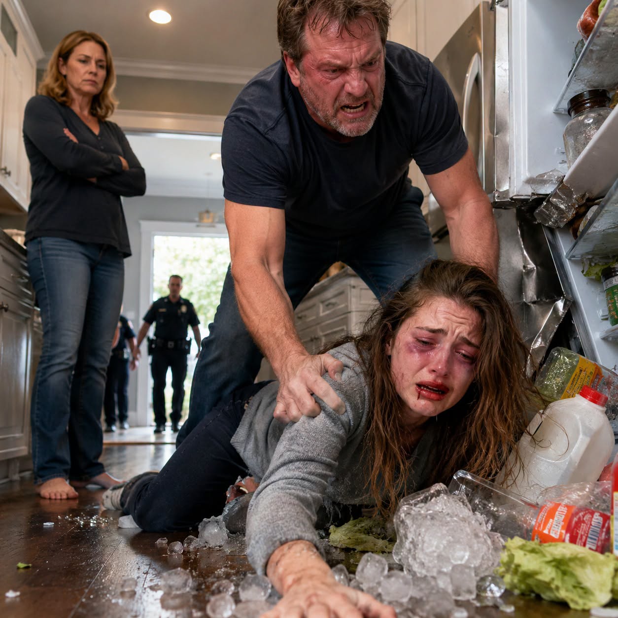 My stepfather rammed my disabled sister into the refrigerator, then kneed her, breaking her nose. Bloody and trembling, she crawled to get her phone and call me. I drove five hours through a storm. My mother said, "It's just a minor scratch." What happened afterward... still haunts me.