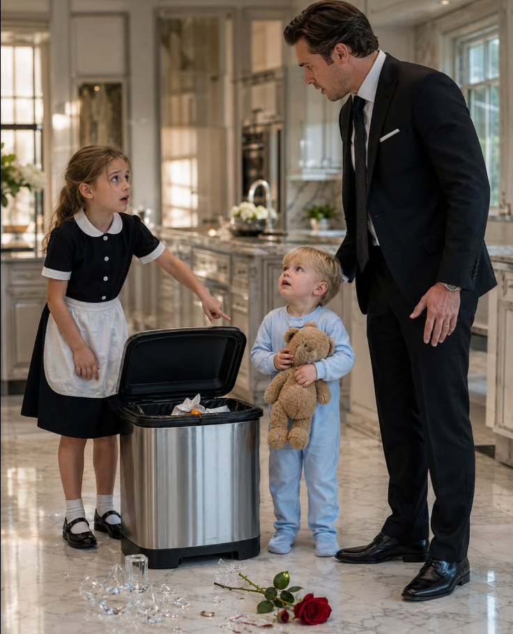 "Sir, I Found Your Son in the Trash Bin by the Kitchen," the Maid's Little Girl Said
