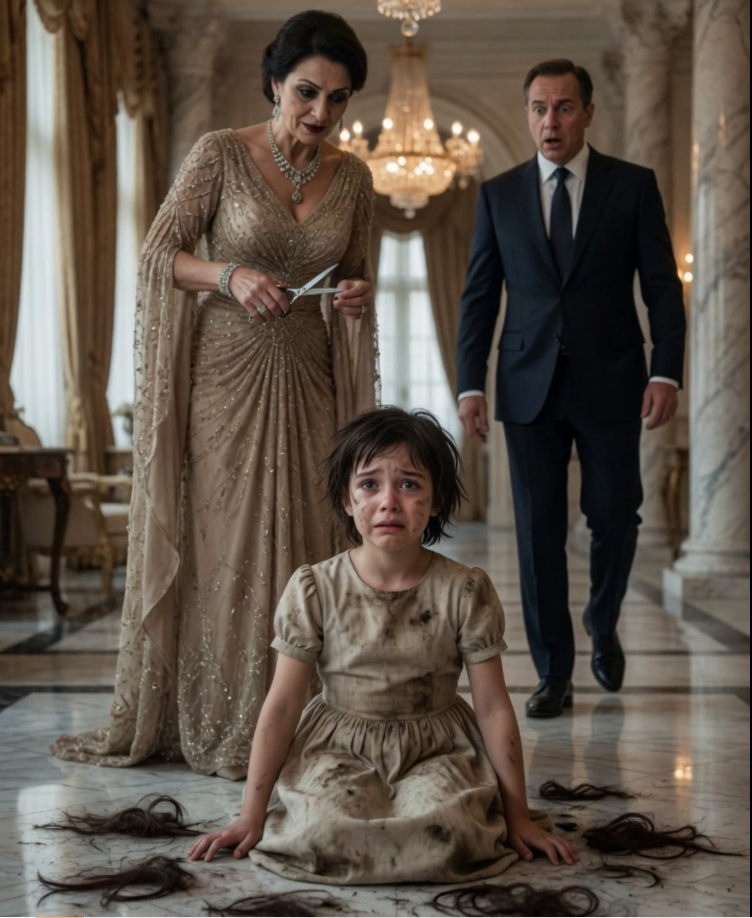 The whole ballroom went silent when the scissors closed.