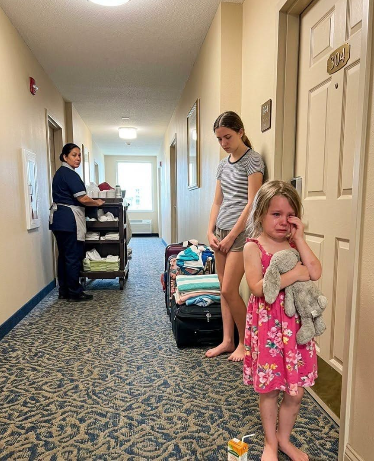 During a family vacation, my sister pushed my six-year-old daughter out of our hotel room and left her barefoot, crying in the hallway for three hours.