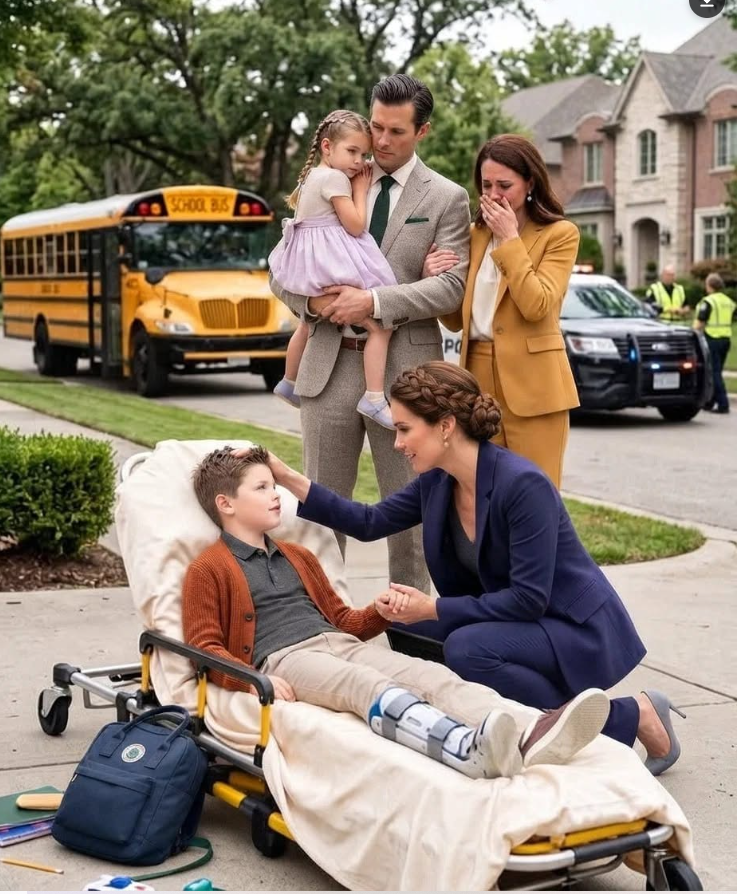 My Five-Year-Old Pleaded With His Father to Stay After a School Bus Crash—But He Ran to Another Woman’s Child Instead. When My Son Murmured, “I Think We’re Better Without Dad,” I Made One Phone Call That Changed Everything.