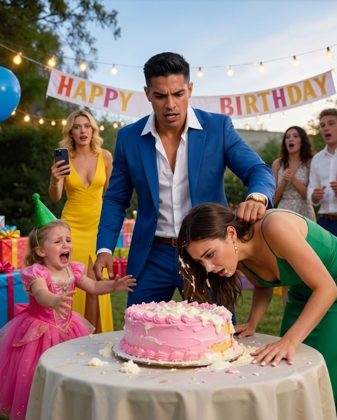 Husband Shoved Her Face Into The Birthday Cake In Front Of 47 Guests — He Had No Idea A Billionaire Was Watching From The Corner