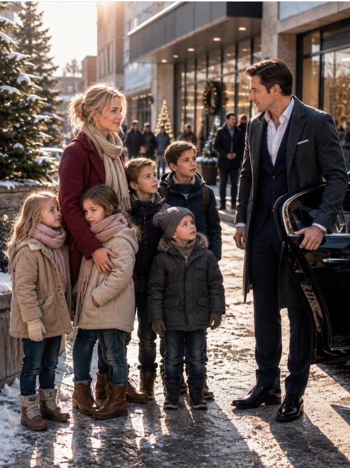 Left Alone With Five Children, She Lost Hope—Until a Lonely CEO Saw Them and Stepped In