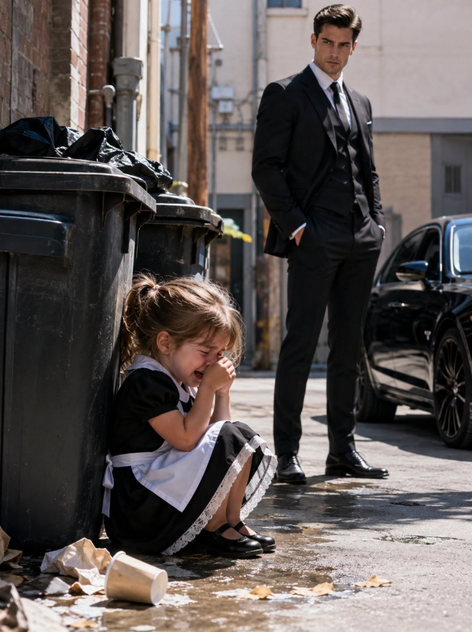1.The Maid's Toddler Cried Alone Behind the Trash Cans—Unaware the Mafia Boss Heard Every Broken Word
