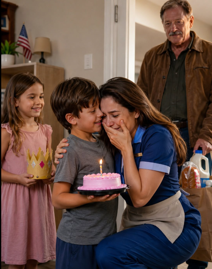 On My Birthday, My Ten-Year-Old Son Took Our Last $12.35 to Buy Bread, Milk, and a Small Pink Cake While I Worked a Double Shif