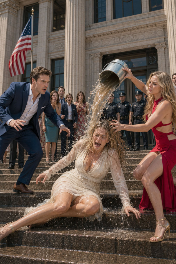 After the Divorce, His Mistress Dumped Filthy Water on His Pregnant Wife and Called Her a Penniless Nobody—Then Her Millionaire Father Walked Into the Lobby...