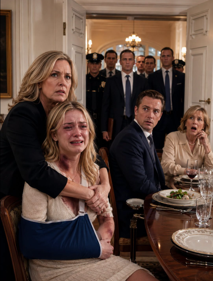 My Daughter Served Dinner With One Arm In A Sling While Her Husband Smirked—Thirty Minutes Later, My Phone Call Brought His Entire Empire To The Door