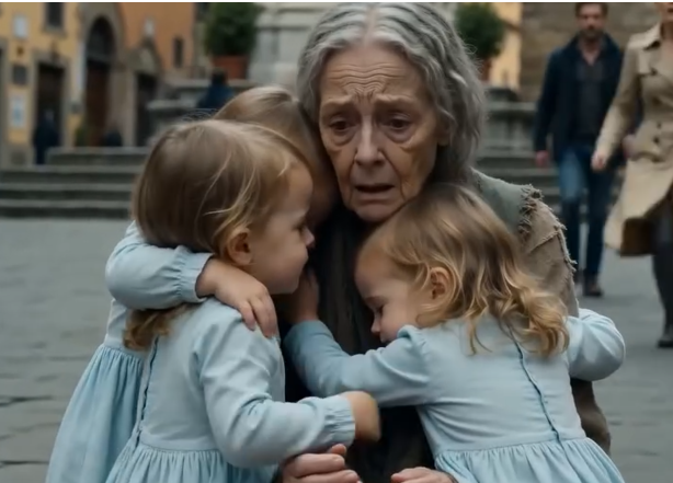 "Three Little Girls Ran Across the Piazza and Hugged a Stranger"