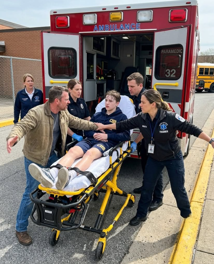 My stepfather stood in front of the ambulance doors at my school and told the paramedics I wasn't going anywhere until I apologized to him in front of my coach.