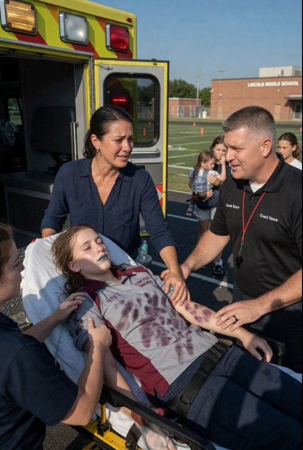When I went to my daughter’s parent-teacher meeting, I came face-to-face with the man who bullied me all through high school. The next day, the school called—my daughter had collapsed during PE, her body covered in bruises. As I arrived, he leaned close and whispered, “This is only the beginning. Just wait.” He thought I’d still be the scared kid I used to be. He had no idea who I’d become.