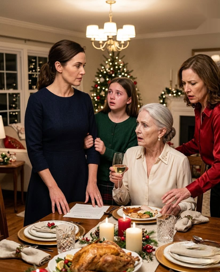 Eight years after my mother threw us out of Christmas dinner, she invited us back. "Get out - divorced women do not sit at my table," she said. I set one county deed beside her plate - it listed me as the owner of the house she had just promised my sister. Her face went pale.