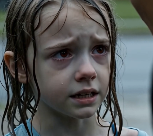 “Please stop…” The girl’s whisper was almost lost beneath the hiss of the garden hose. She sat trembling in her wheelchair in the middle of the wet driveway, soaked from her hair to her sneakers. Her light blue T-shirt clung to her shoulders.