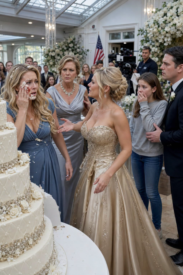 The cake hit my face before I saw my sister move.  Vanilla frosting filled my mouth. Something sharp punched through my left cheek, scraped bone, and stayed there while Vanessa held the cake against me and laughed.