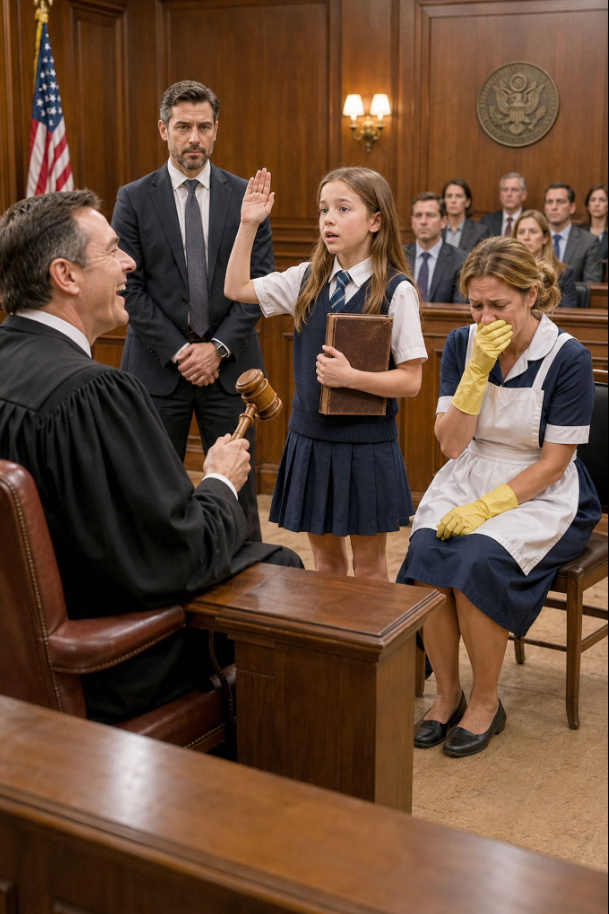 “I’m My Mother’s Lawyer,” the Housekeeper’s 12-Year-Old Daughter Told the Judge—Then She Opened a Battered School Notebook, Exposed the Debt Company’s Hidden Scheme...