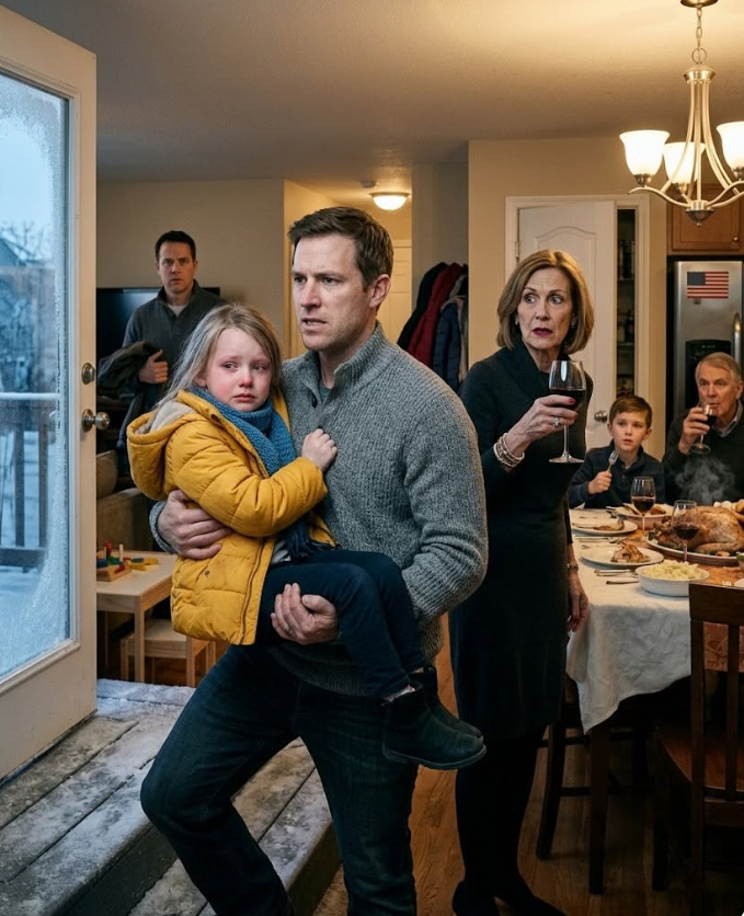 "On Thanksgiving Day, I found my 6-year-old daughter outside on the back steps, shivering. Inside, my mother-in-law laughed and said, “Adults only, sweetheart.” I didn't yell. I took action. Within five minutes, my mother-in-law regretted everything.