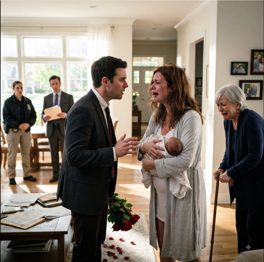 The Night I Went Into Labor, My Husband Claimed He Was Away on Business—but He Was in Bed With His Mistress. He Had Even Forged My Signature to Steal My Mother’s House. Three Days Later, He Finally Came Home…