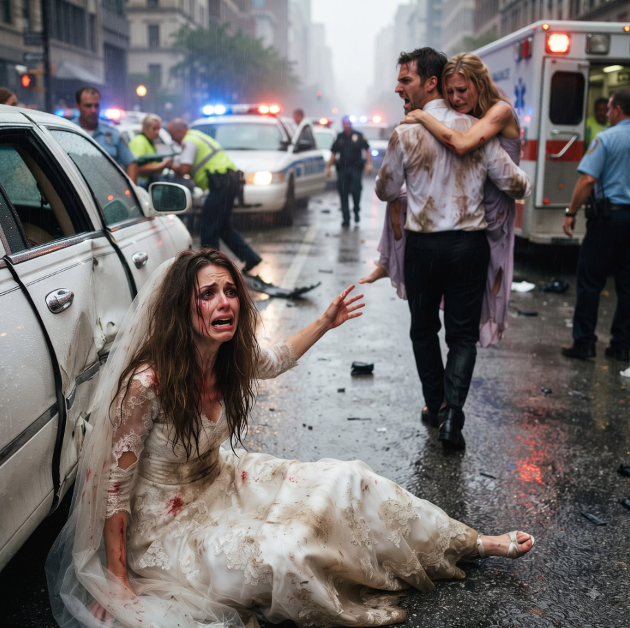 Our Wedding Limo Crashed, And My Husband Carried Summer To The Ambulance While I Bled In My Wedding Dress—Three Days Later, A Doctor Revealed Her Chilling Warning: The Wedding Could Become A Funeral, A Secret That Turned My Marriage Into A Nightmare.
