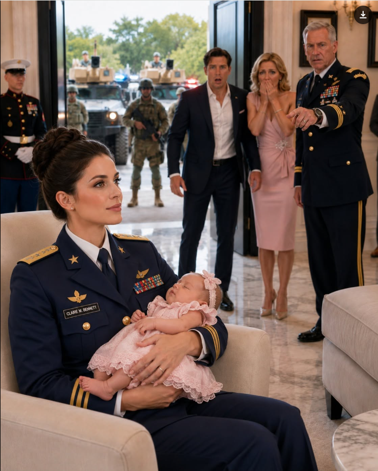 My husband watched me beg on my knees for a ride to the hospital, called me “dramatic,” and left me bleeding on the floor so he could celebrate his mother’s birthday. Two days later, he returned expecting to hold our newborn—only to find armored military vehicles surrounding our home and armed personnel waiting for him at the gate.