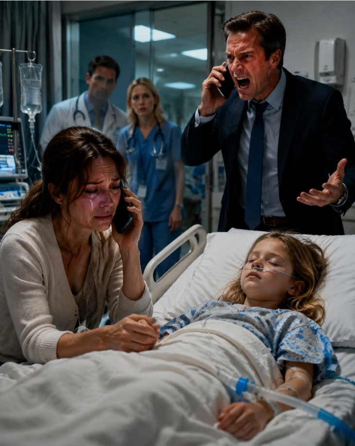 I was holding my daughter's tiny hand in the ICU when my phone rang. My husband laughed coldly. "I stopped her medication. My mistress needed it more. She's worth more to me than that little girl." My entire world shattered in one sentence. I wiped away my tears, looked at my daughter fighting for every breath, and made one call that would destroy everything he thought he controlled.