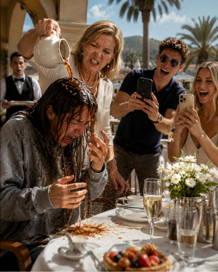 “You selfish trash,” my mom said as she poured boiling coffee over my head at family brunch, while my siblings filmed and laughed. They thought I was the broke cabin loser and this video would humiliate me online. By Monday, 4 million people knew I’d just sold my AI company for nine figures. By Tuesday, my brother was fired on a Zoom call — and by Thursday, the police were at my gate…