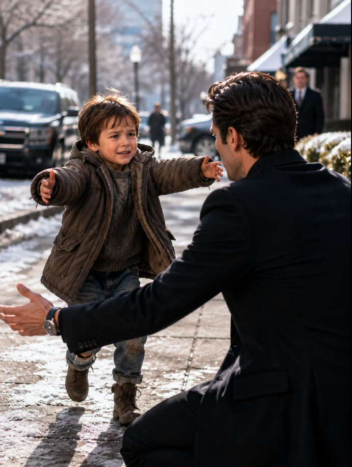 "Pretend You're Hugging Me," Said the Poor Boy... Not Knowing He Was a Billionaire