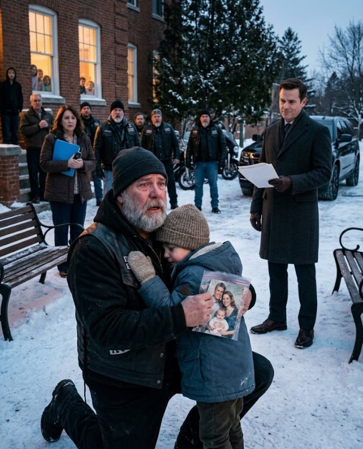 A six-year-old boy ran through the snow, wrapped both arms around a 250-pound biker’s leg, and cried, "Santa Biker, Mom said you’d come."