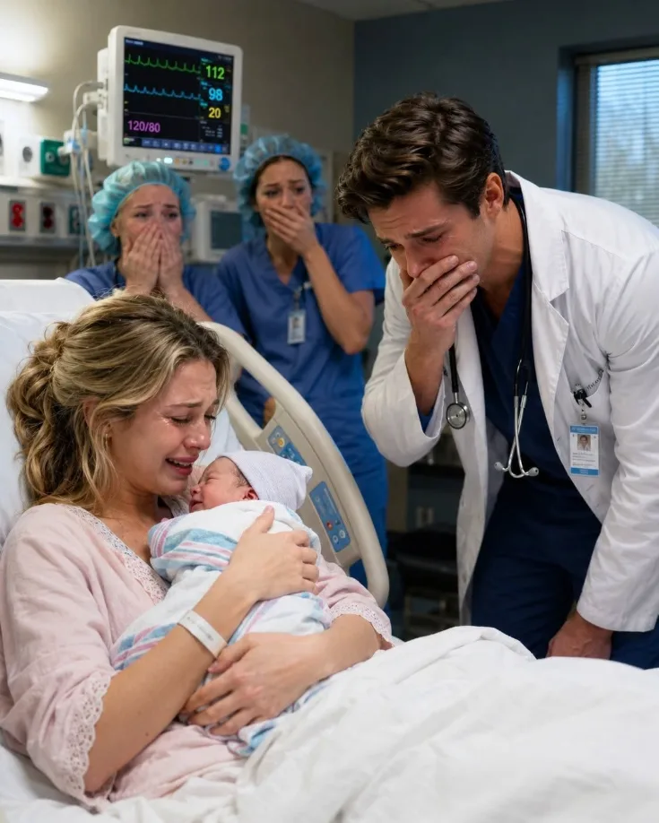 The fluorescent lights of the delivery room hummed with a sterile, relentless buzz that seemed to amplify every pounding beat in my chest.