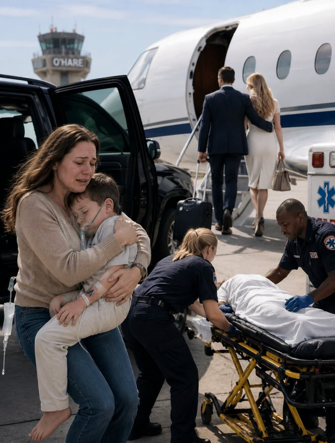 At O’Hare, my husband boarded Blue Haven’s inaugural flight with his mistress after a medic ordered our four-year-old son into an ambulance—so I carried Milo to the hospital, preserved every travel record Trent thought he could rewrite, and waited for the board to discover who actually controlled the $12.2 billion airline he had chosen over us.