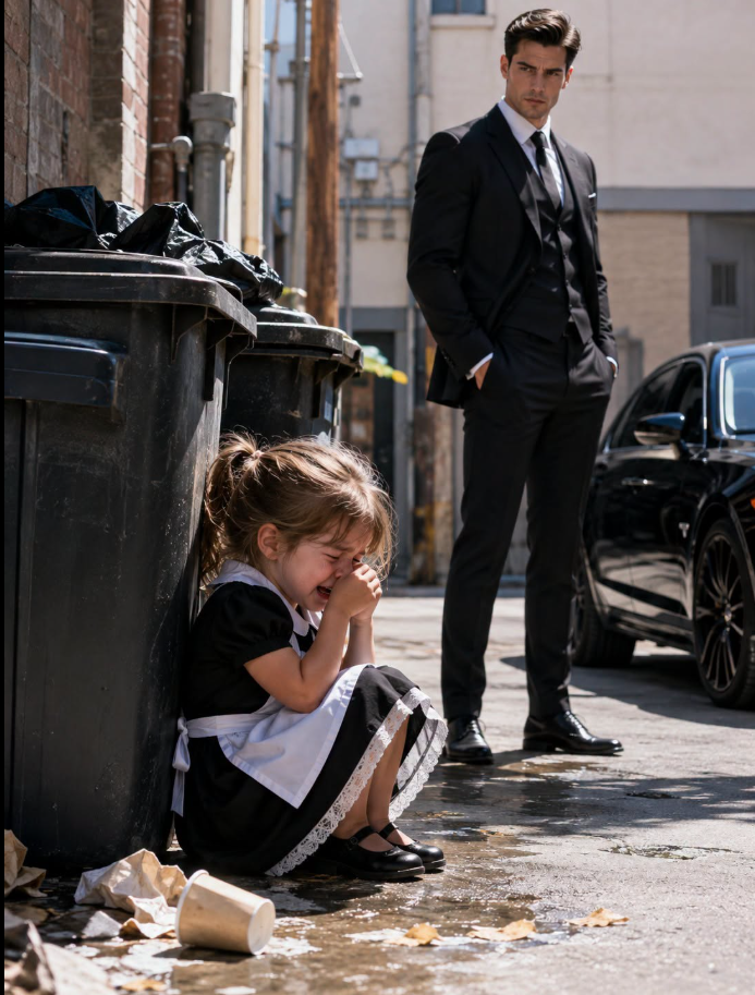 The Maid's Toddler Cried Alone Behind the Trash Cans—Unaware the Mafia Boss Heard Every Broken Word