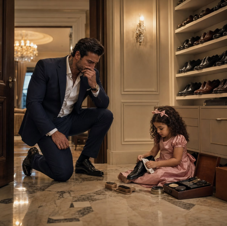 CHICAGO’S MOST FEARED CRIME BOSS FOUND HIS HOUSEKEEPER’S THREE-YEAR-OLD DAUGHTER POLISHING HIS SHOES AT MIDNIGHT—THEN HER CHILDISH DRAWING EXPOSED THE ONE MAN HE NEVER THOUGHT TO FEAR INSIDE HIS OWN HOME