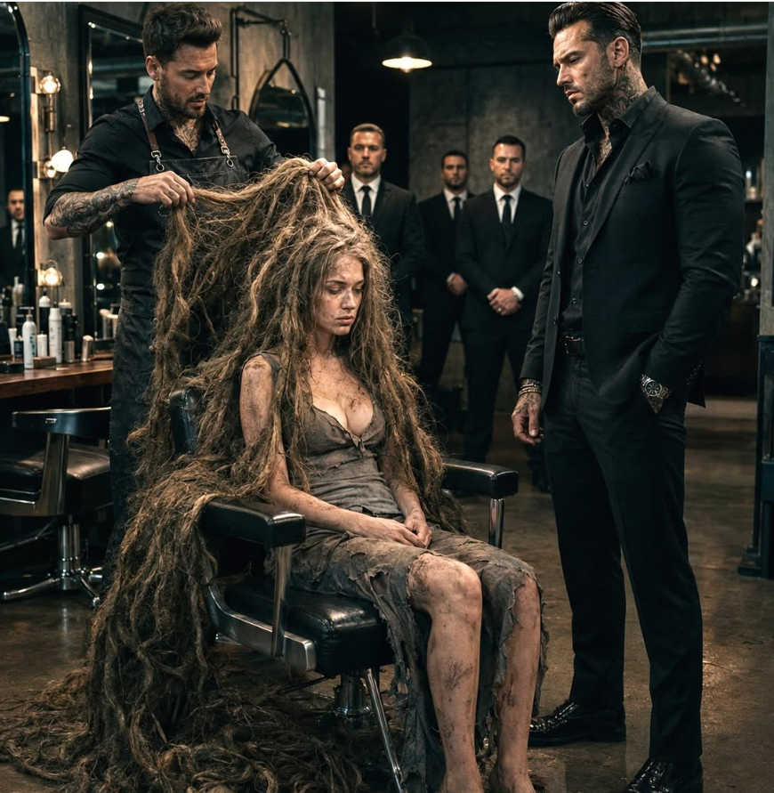 "The Mafia Boss Dragged a Homeless Woman Into an Elite Salon—Then Her 2-Meter Hair Revealed the Heiress Thought Dead
