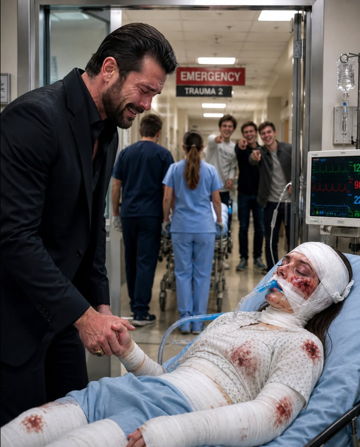 Three rich college boys beat my nineteen-year-old daughter so brutally that her jaw was shattered in six places, then laughed because they believed their powerful families would protect them. They thought they had silenced the wrong girl—but the quiet father sitting beside her hospital bed was the man the East Coast once feared most... and they had just forced me out of retirement.