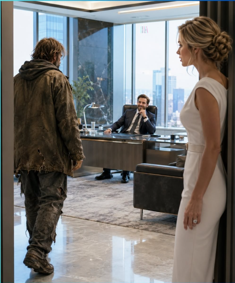 She Followed a Homeless Man Wearing Her Dead Husband’s Ring and Found Him Smiling in a Luxury Office