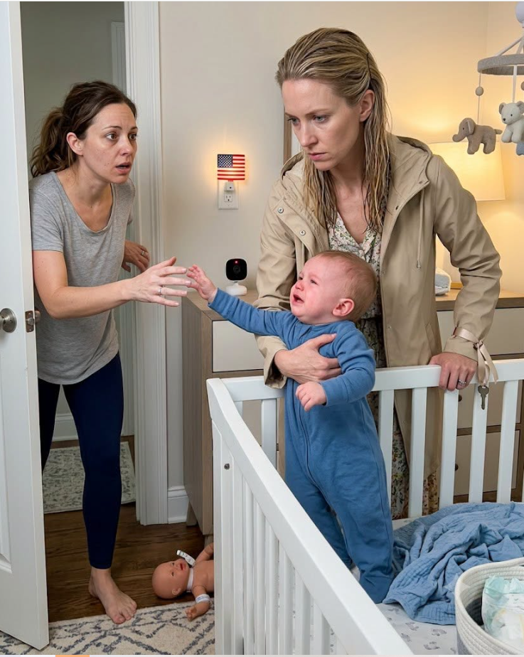 My sister called my newborn the son she lost while nurses blocked her from taking him. I stayed silent when she smiled, "You were just the carrier." Months later, our nanny cam flashed before dawn, and my baby's crib was empty.