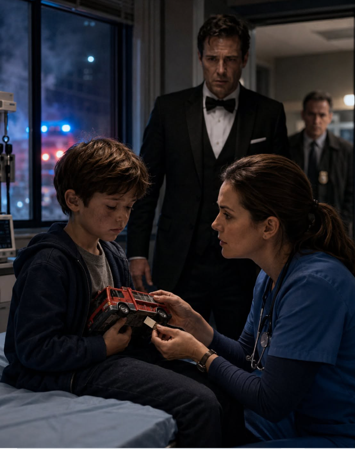 By the time the ambulance doors opened, the boy had stopped shaking.
