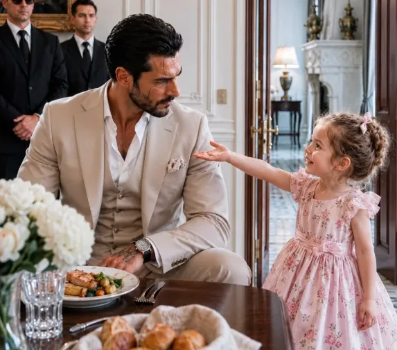 The chandelier above us cast sharp, prismatic glimmers across the polished mahogany table, but the warmth in the dining hall vanished in an instant.