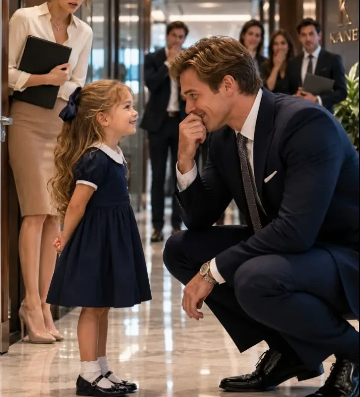Mia didn’t flinch. She adjusted her grip on Gerald, her stuffed elephant, and looked up at Adrian with the absolute, unfiltered honesty that only a six-year-old could manage.