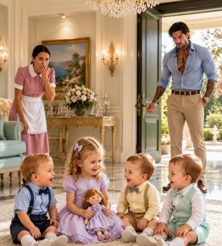 The heavy velvet drapes of the Moretti nursery blocked out the midnight fog rolling off the harbor, but they couldn't muffle the shrill, desperate wails of the triplets.